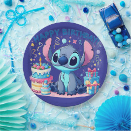 Stitch Feest Papieren Bordje