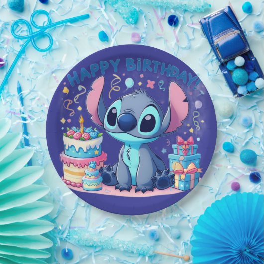Stitch Feest Papieren Bordje (Feest)