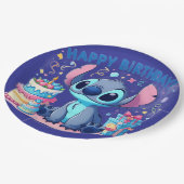 Stitch Feest Papieren Bordje (Gekanteld)