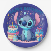 Stitch Feest Papieren Bordje (Voorkant)