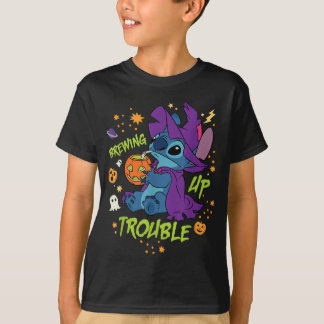 Stitch Halloween Heksenkostuum Brouwt Problemen T-shirt