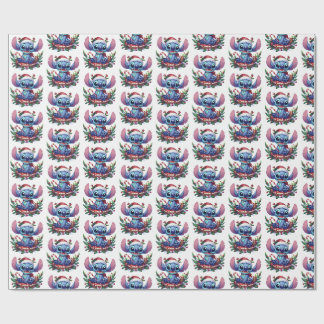 Stitch kerstcadeaupapier cadeaupapier