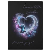 Stitch laat een beetje glinsteren klembord (Achterkant)