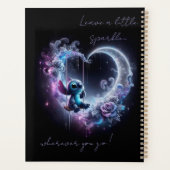 Stitch laat een beetje glinsteren planner (Achterkant)