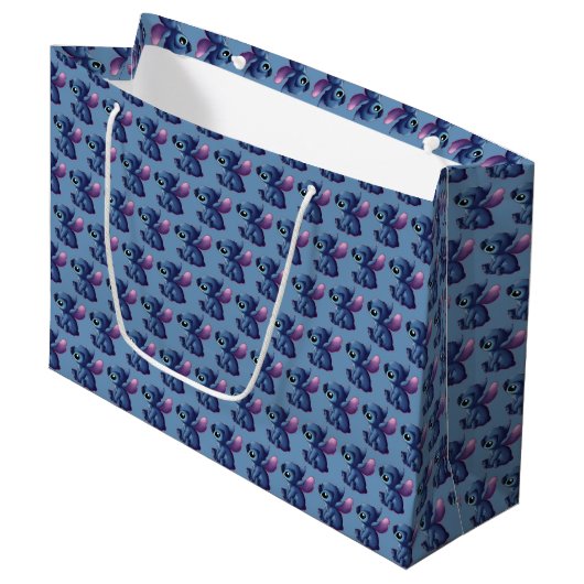 Stitch Large Gift Bag Groot Cadeauzakje (Voorkant Gekanteld)
