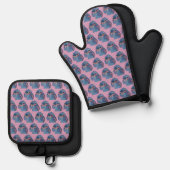 Stitch Oven Mitt & Pot Holder Set (Voorkant / Achterkant)