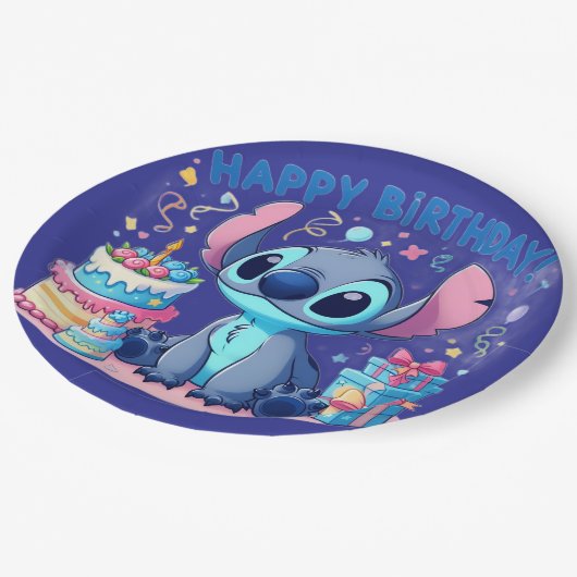 Stitch Party Papieren Bordje (Gekanteld)