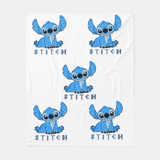Stitch Polynesisch Fleece Deken (Voorkant)