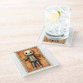 Stitch & Shadow Halloween Glazen Onderzetter (Schuin)