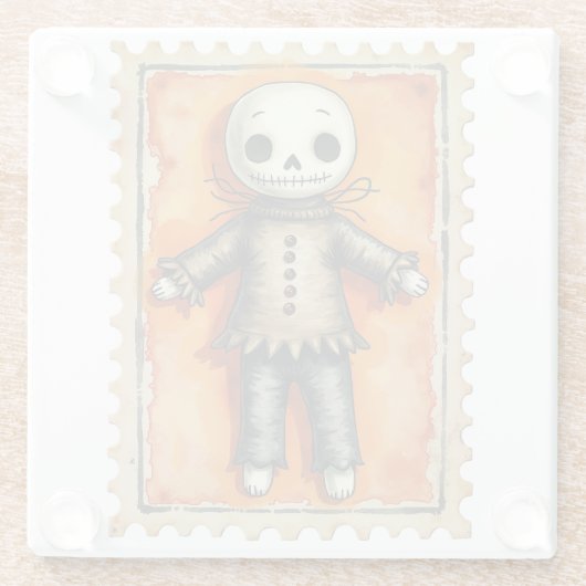 Stitch & Shadow Halloween Glazen Onderzetter (Achterkant)