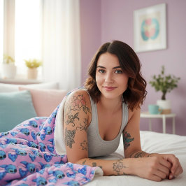 Stitch Sherpa Blanket Deken