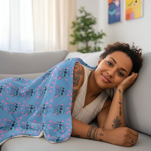 Stitch Sherpa Blanket Sherpa Deken