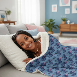 Stitch Sherpa Dekbed Deken