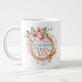 Stitch.Sip.Herhaal Grote Koffiekop