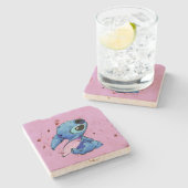 Stitch Stone Coaster Stenen Onderzetter (Zijkant)