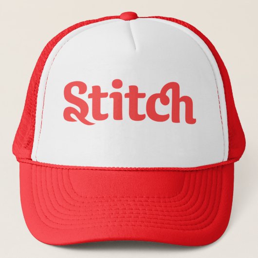 Stitch Trucker Hat Trucker Pet (Voorkant)