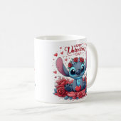 stitch valentijnsdag  koffiemok (Voorkant rechts)