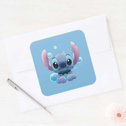Stitch Vierkante Sticker (Envelop)