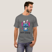 Stitch With Easter Bunny Happy Easter T-shirt (Voorkant volledig)