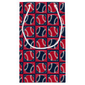 Stitched Baseball 01-GIFT BAG S Klein Cadeauzakje (Achterkant)