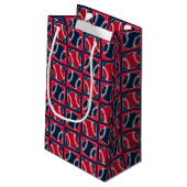 Stitched Baseball 01-GIFT BAG S Klein Cadeauzakje (Achterkant Gekanteld)