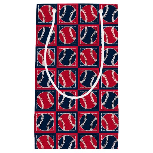Stitched Baseball 01-GIFT BAG S Klein Cadeauzakje (Voorkant)