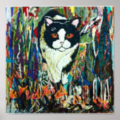 Stitched Cat Poster (Voorkant)