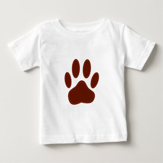 Stitched Felt Dog Paw Print (Voorkant)