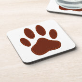 Stitched Felt Dog Paw Print Drankjes Onderzetter (Linkerzijde)