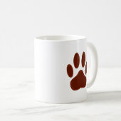 Stitched Felt Dog Paw Print Koffiemok (Voorkant rechts)