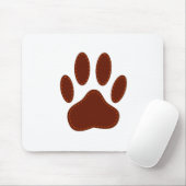Stitched Felt Dog Paw Print Muismat (Met muis)