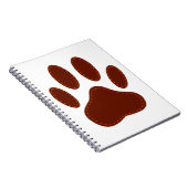 Stitched Felt Dog Paw Print Notitieboek (Rechterzijde)