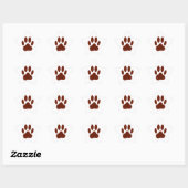 Stitched Felt Dog Paw Print Ster Sticker (Vel)