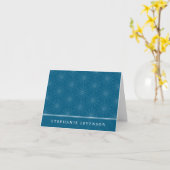 Stitched Flower Gepersonaliseerde Kaart (Gele Bloem)