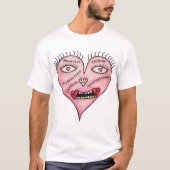 Stitched Heart Skull T-shirt (Voorkant)