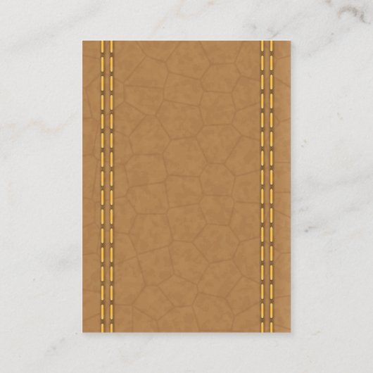 Stitched Leather Visitekaartje (Achterkant)