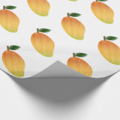 Stitched mango-ontwerp cadeaupapier (Hoek)