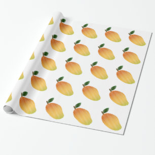 Stitched mango-ontwerp cadeaupapier