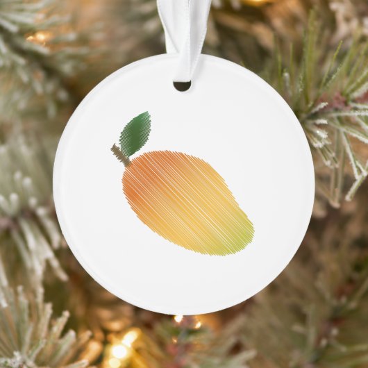 Stitched mango-ontwerp ornament (Boom)