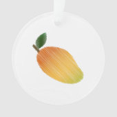 Stitched mango-ontwerp ornament (voorkant)