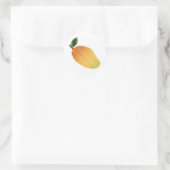 Stitched mango-ontwerp ronde sticker (Tas)