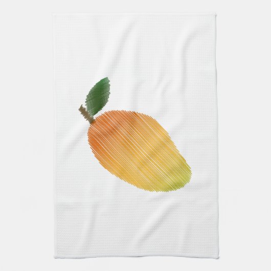 Stitched mango-ontwerp theedoek (Verticaal)