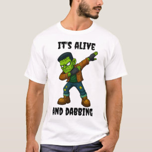 Stitched Monster leeft en danst voor Halloween T-shirt
