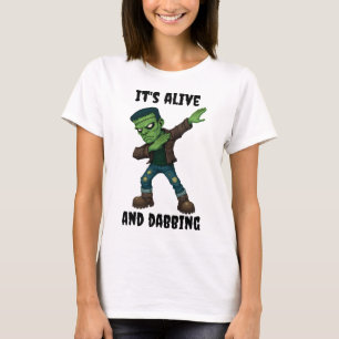 Stitched Monster leeft en danst voor Halloween T-shirt
