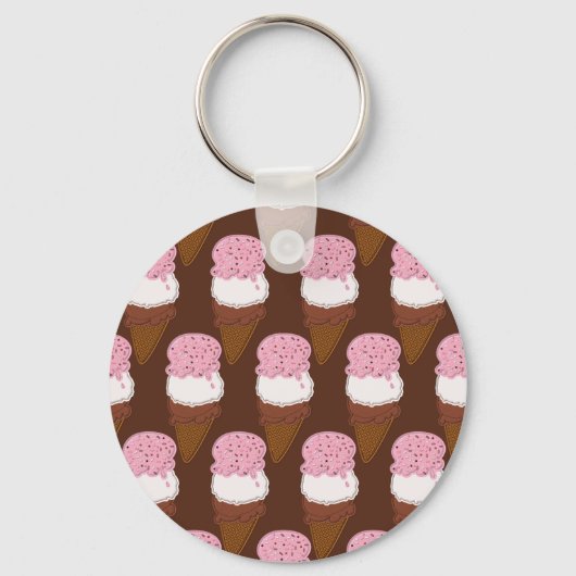 Stitched-Neapolitan-Ice-Cream-Cones-2-SLEUTELHANGE Sleutelhanger (Voorkant)