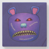 Stitched Nightmare Bear Stenen Onderzetter (Voorkant)