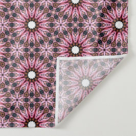 Stitched Pink Feather Boho  Wandkleed