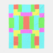 Stitched Quilt look Fleece Deken (Voorkant)