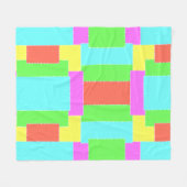 Stitched Quilt look Fleece Deken (Voorkant (Horizontaal))