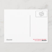 Stitched with Love White kitten hart Briefkaart (Achterkant)